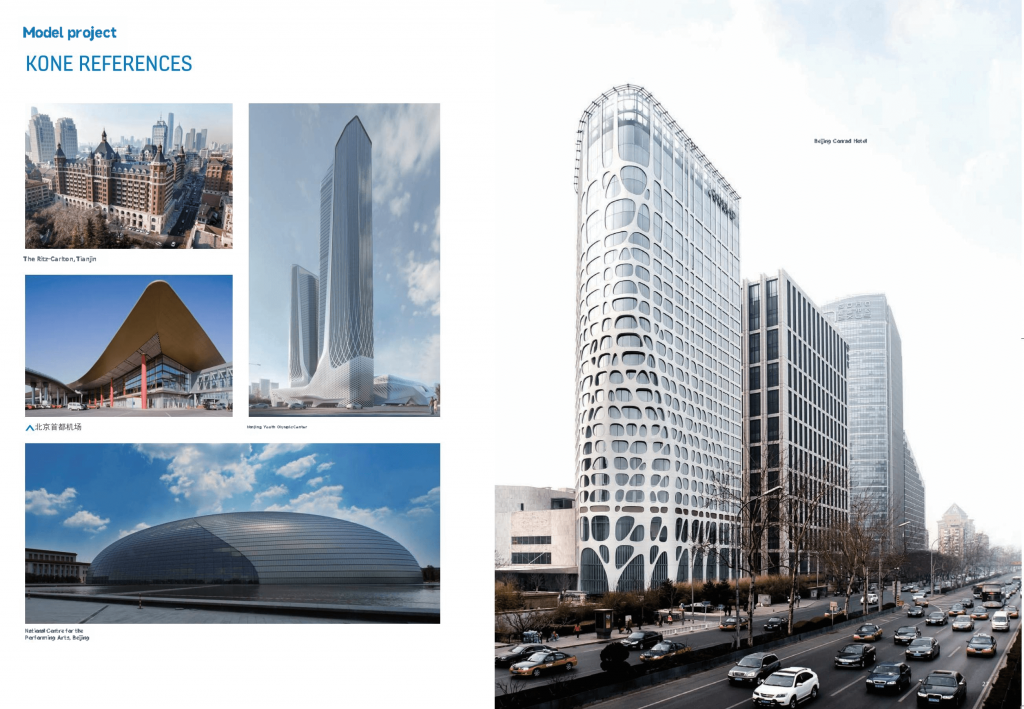 KONE лифт, цахилгаан шатны хэрэглээний талбар