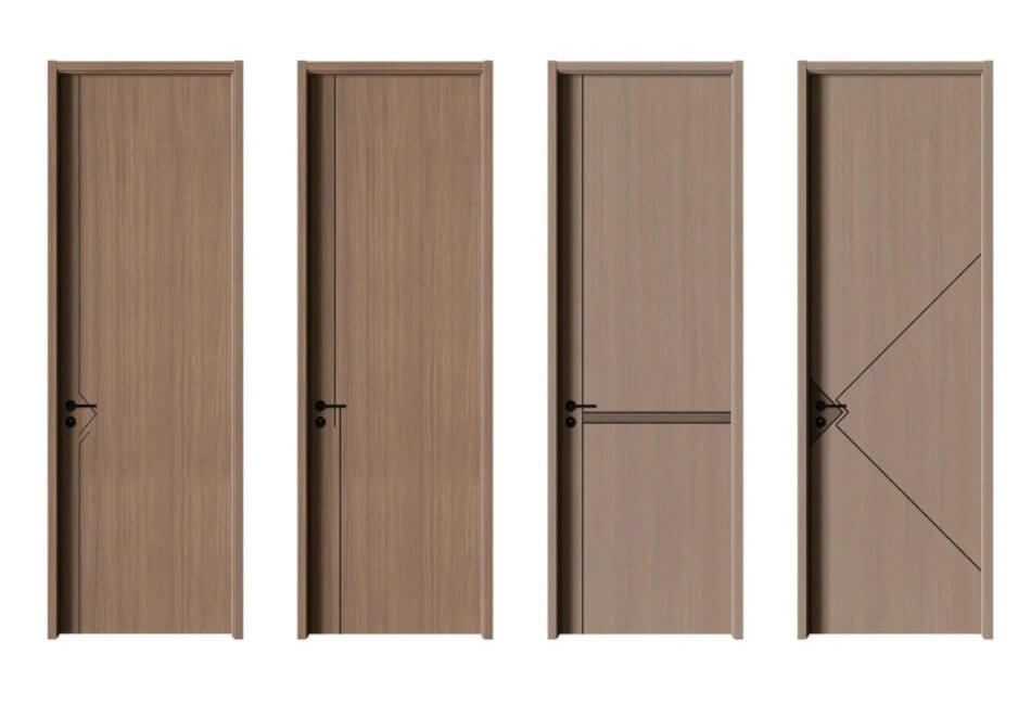 Melamine door Light Luxury Eco-friendly Wooden Door 1