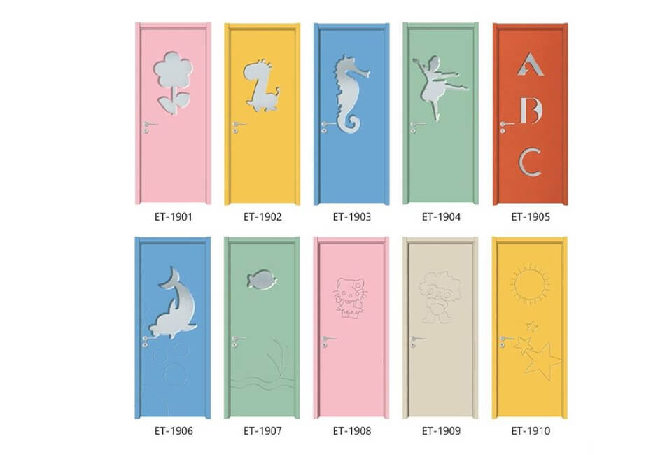 Дотор модон хаалга ( лакан хаалга, будагтай модон хаалга）, Paint doors light luxury wooden lacquered door 6